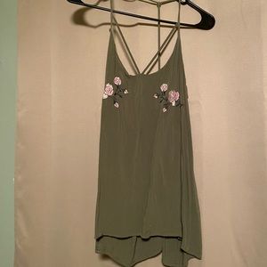 Green Racer back tank